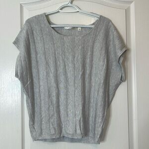 Cyrus Cap Sleeve Sweater Gray Large